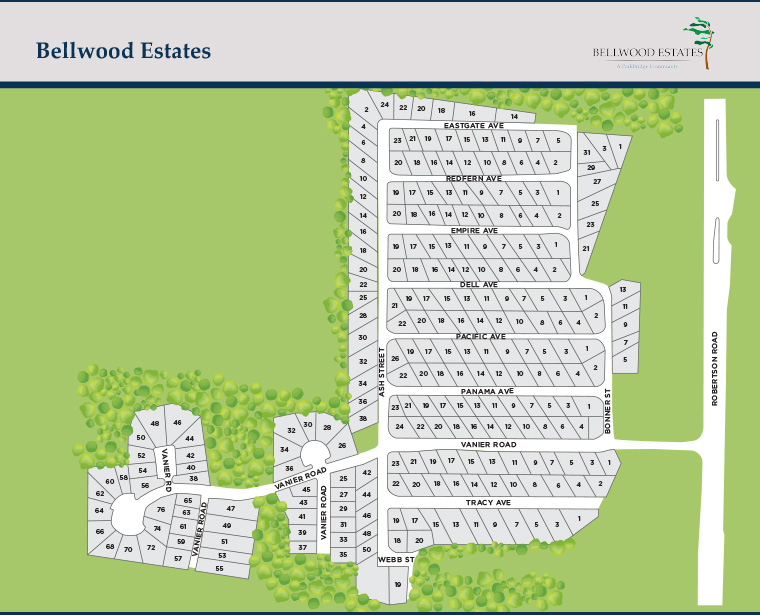 Bellwood Estates Map