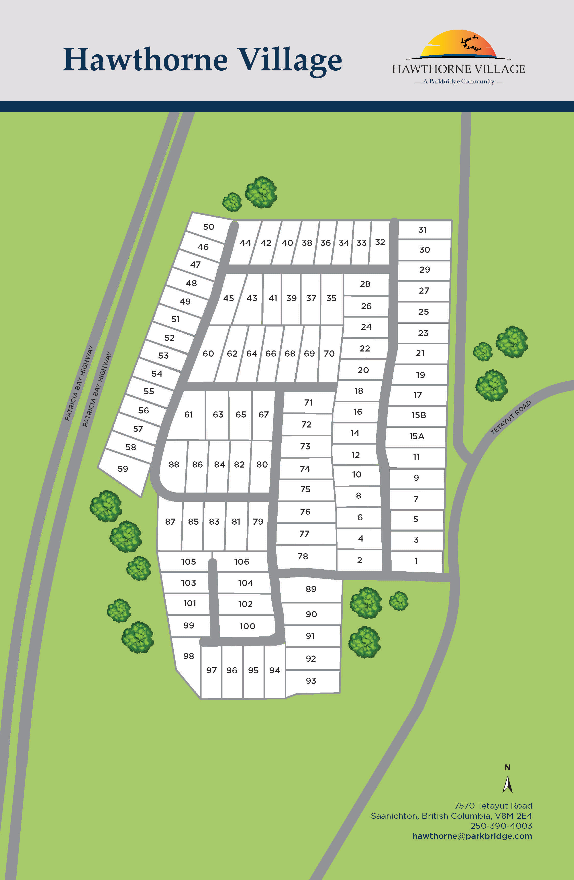 Hawthorne Map